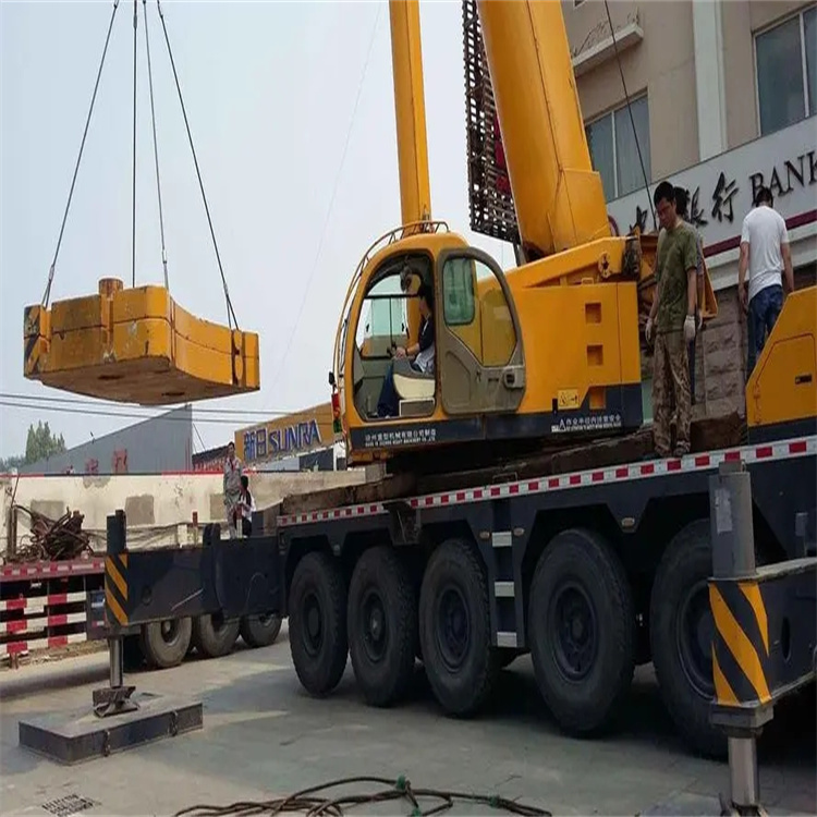 宁海县当地吊车出租|机器吊装|75吨|工厂搬迁服务